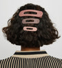 Flat Lay Claw Clip 3pc Flat - Ultra Glossy Terracotta