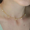 Rhinestone Charm Necklace