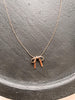 Gold Rope Chain Bow Necklace