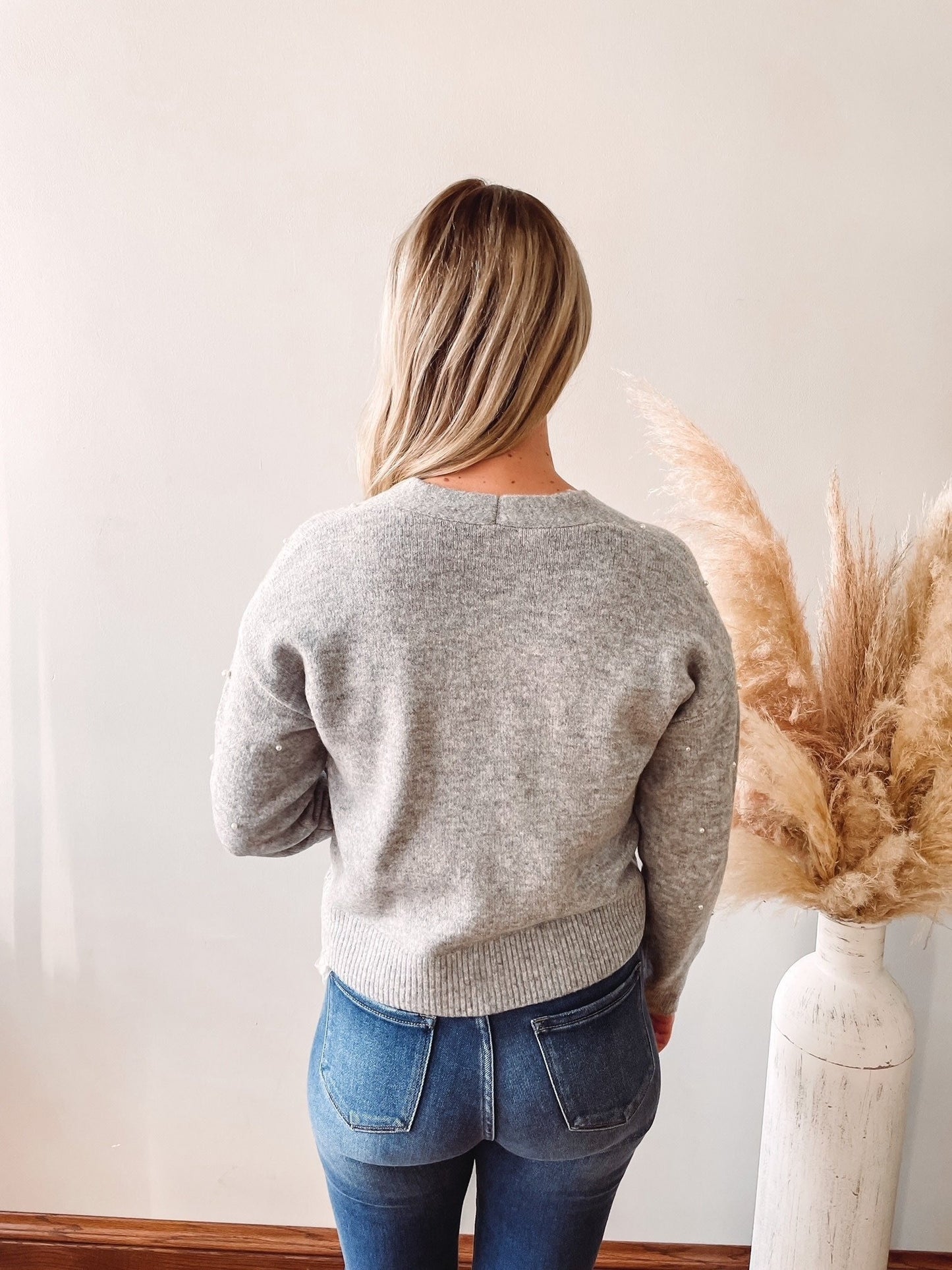 Holly Heather Grey Pearl Sweater