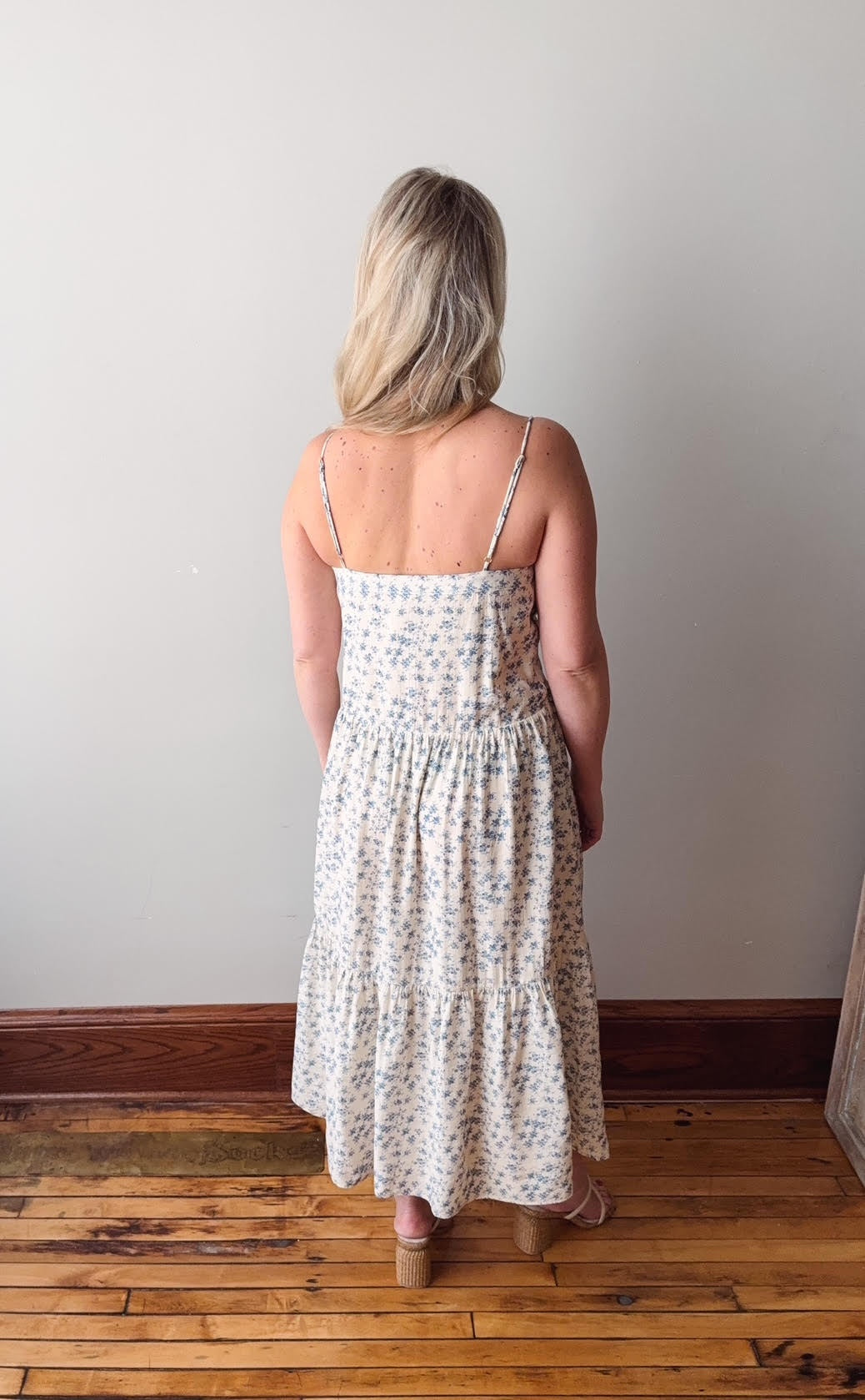 Tiana Blue Floral Dress