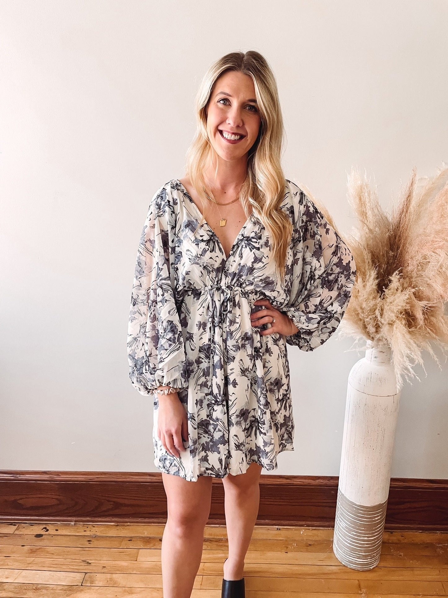 Malory Blue Floral Tunic