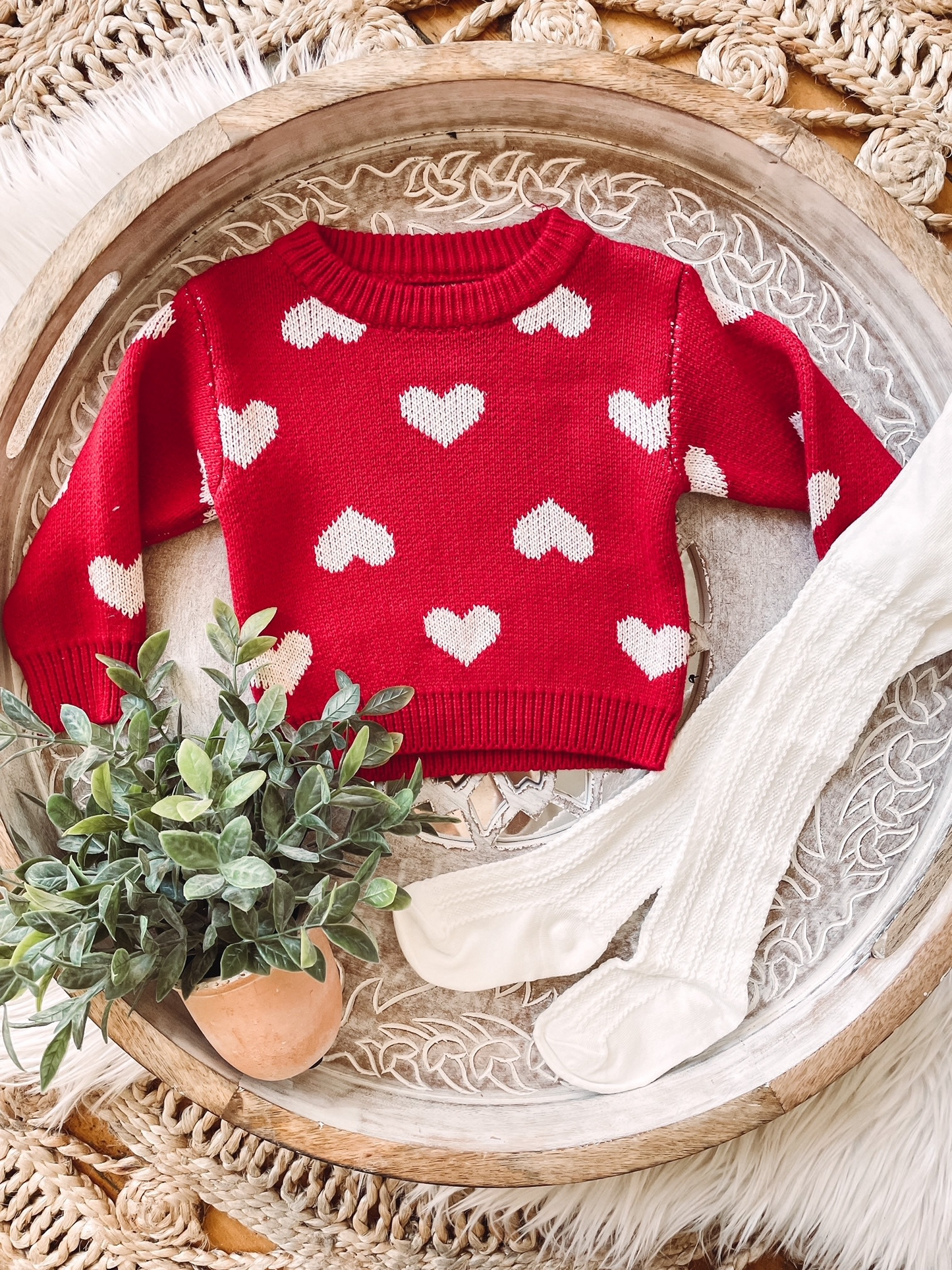 Long Sleeve Heart Sweater (kids)