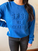 Royal Blue SDSU Embossed Sweatshirt