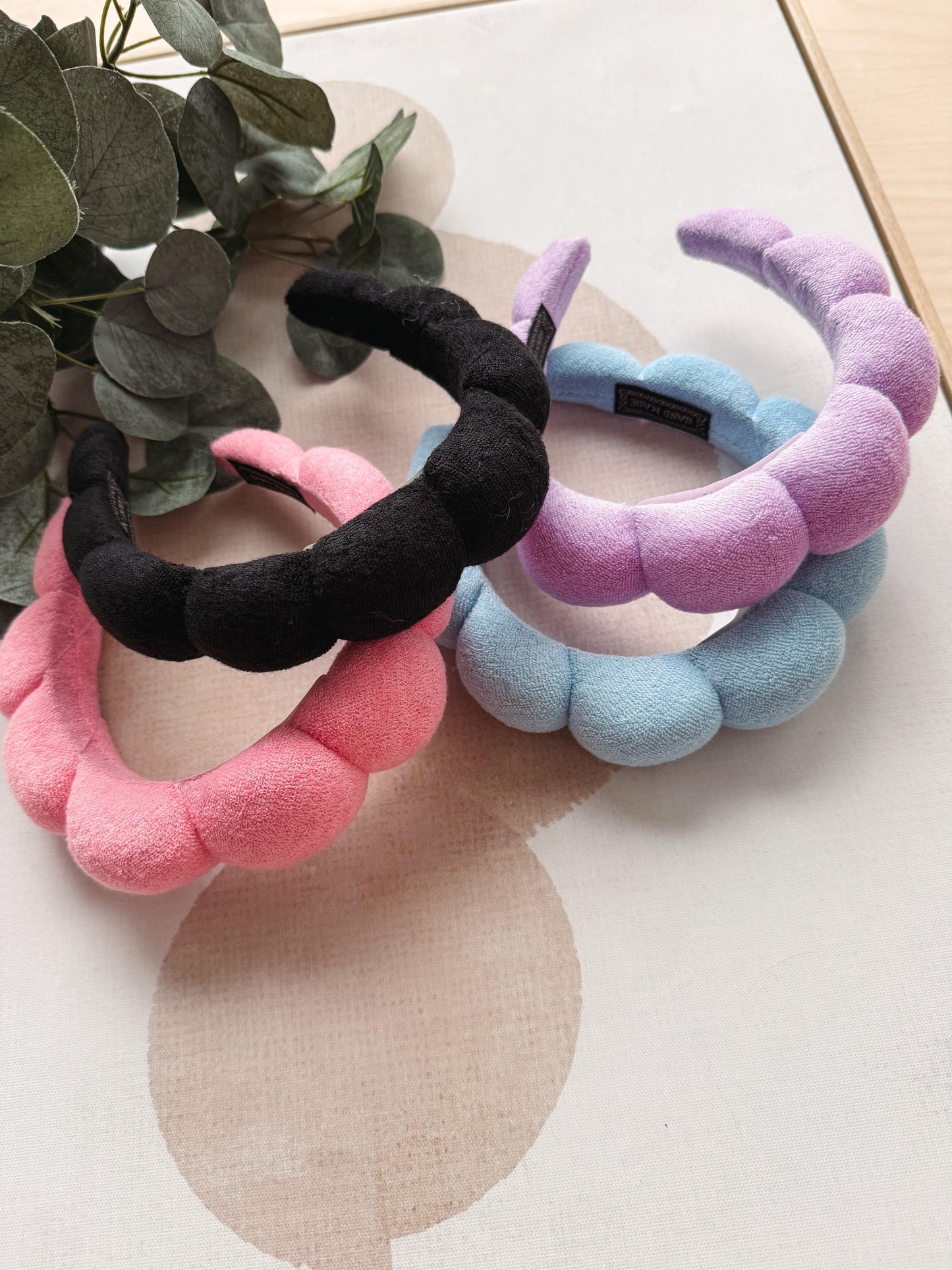 Lavender Terry Cloth Spa Headband