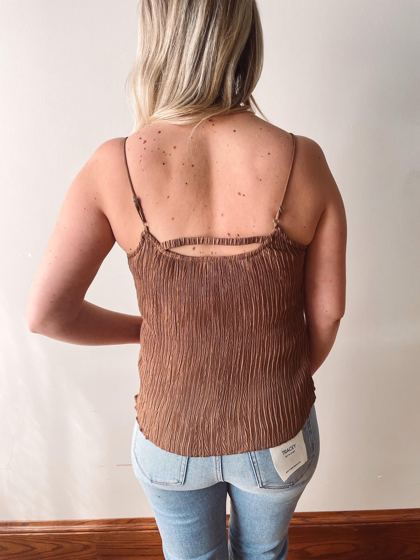 Brown Textured Cami