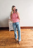 Lydia Watermelon Pink Crochet Tank