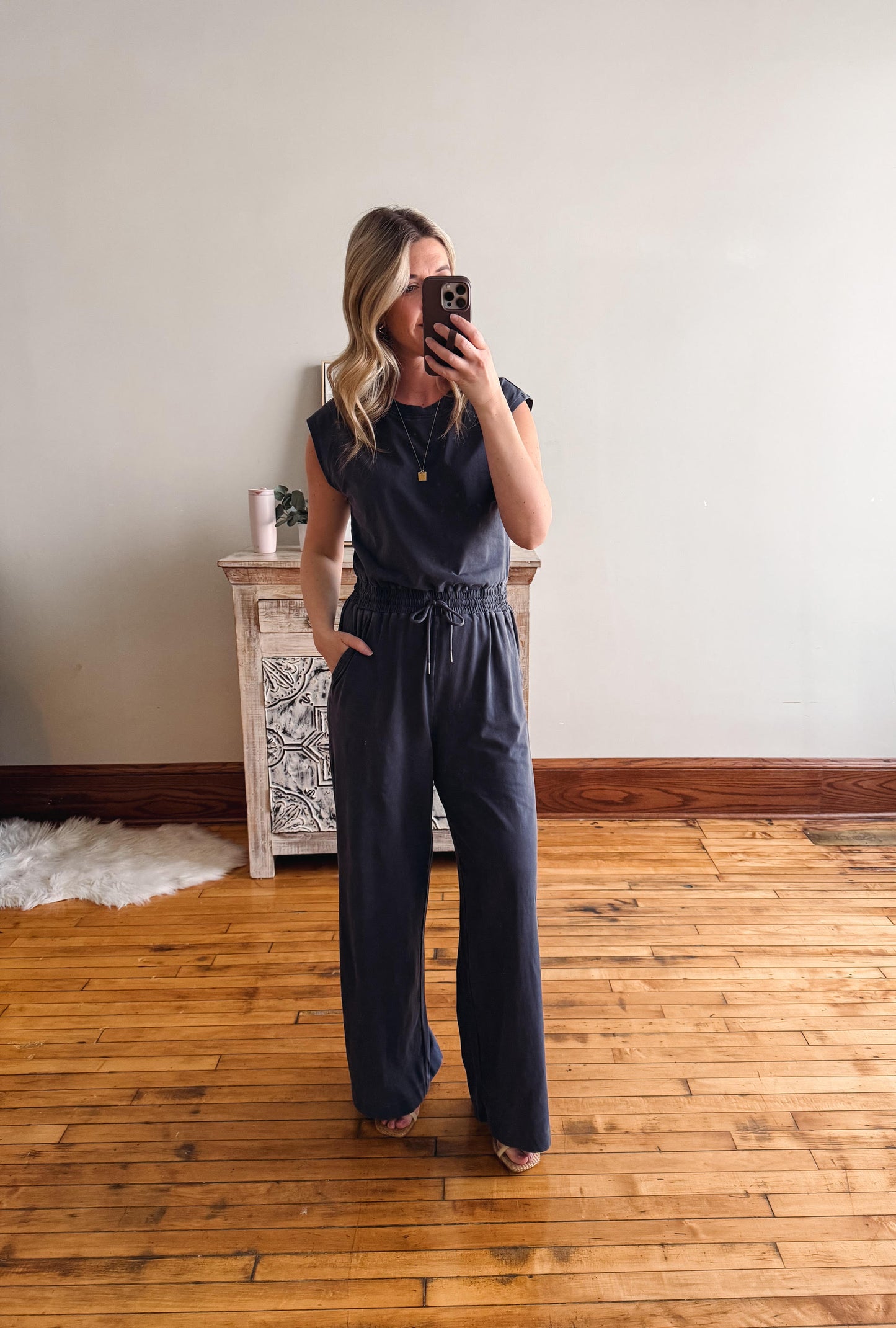 Paige Graphite Jumpsuit