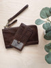 Dark Walnut Karina Convertible Wristlet + Wallet