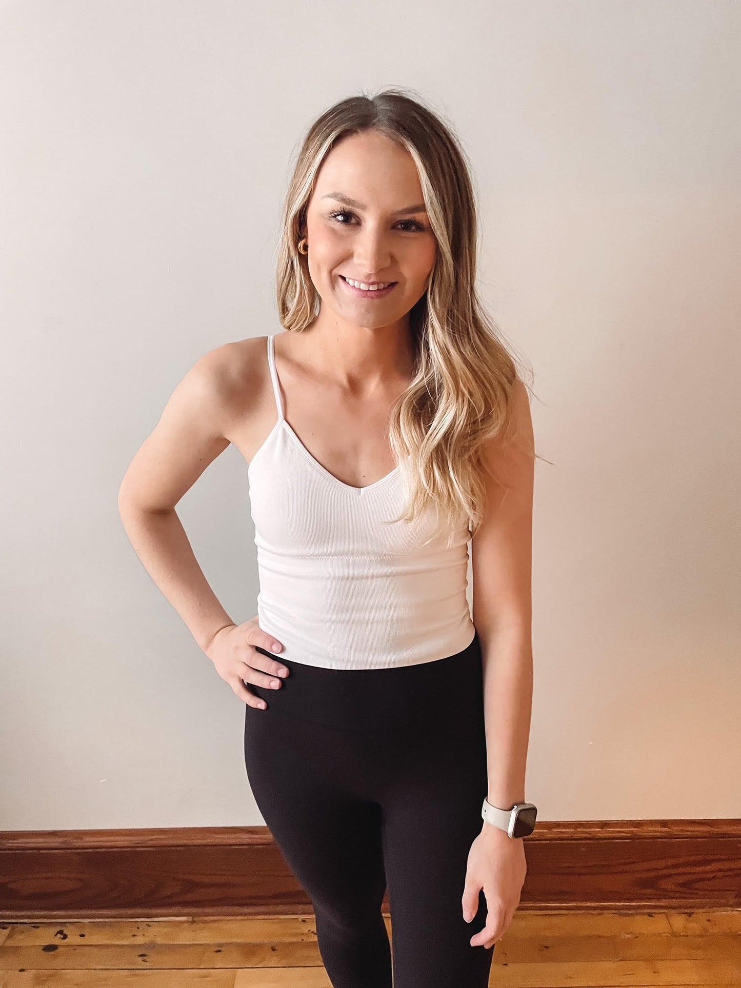 White Seamless Bralette