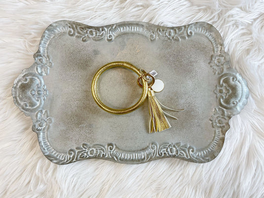 Gold Tassel Keychain