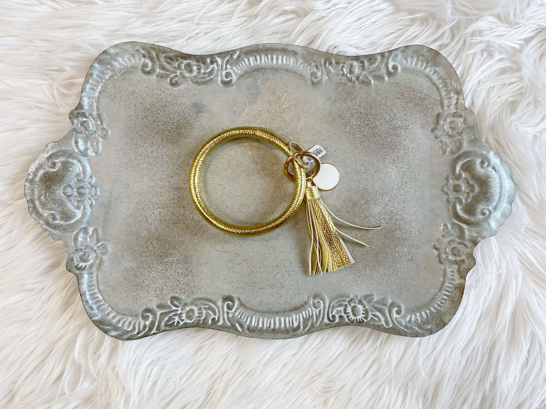 Gold Tassel Keychain