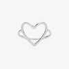 Silver Statement Heart Ring