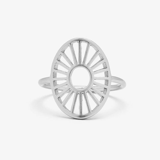 Silver Sunburst Ring