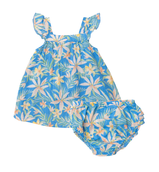 Blue Island Floral Sundress