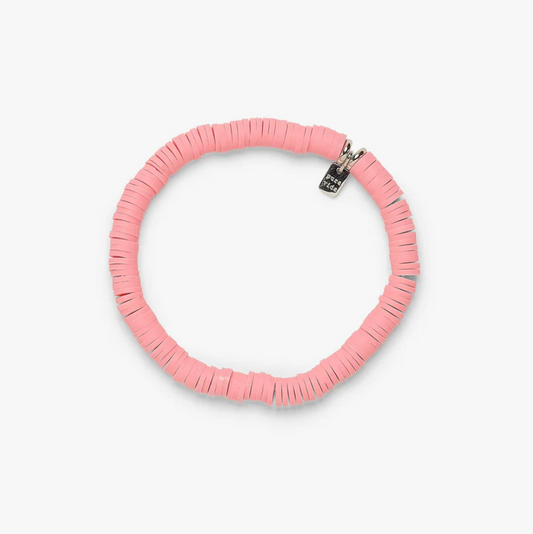 Pink Pastel Disc Stretch Bracelet