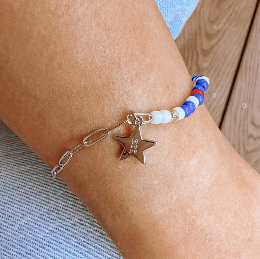 Home for our Troops Stretch Bracelet
