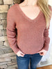 Cece Mauve Knit Sweater
