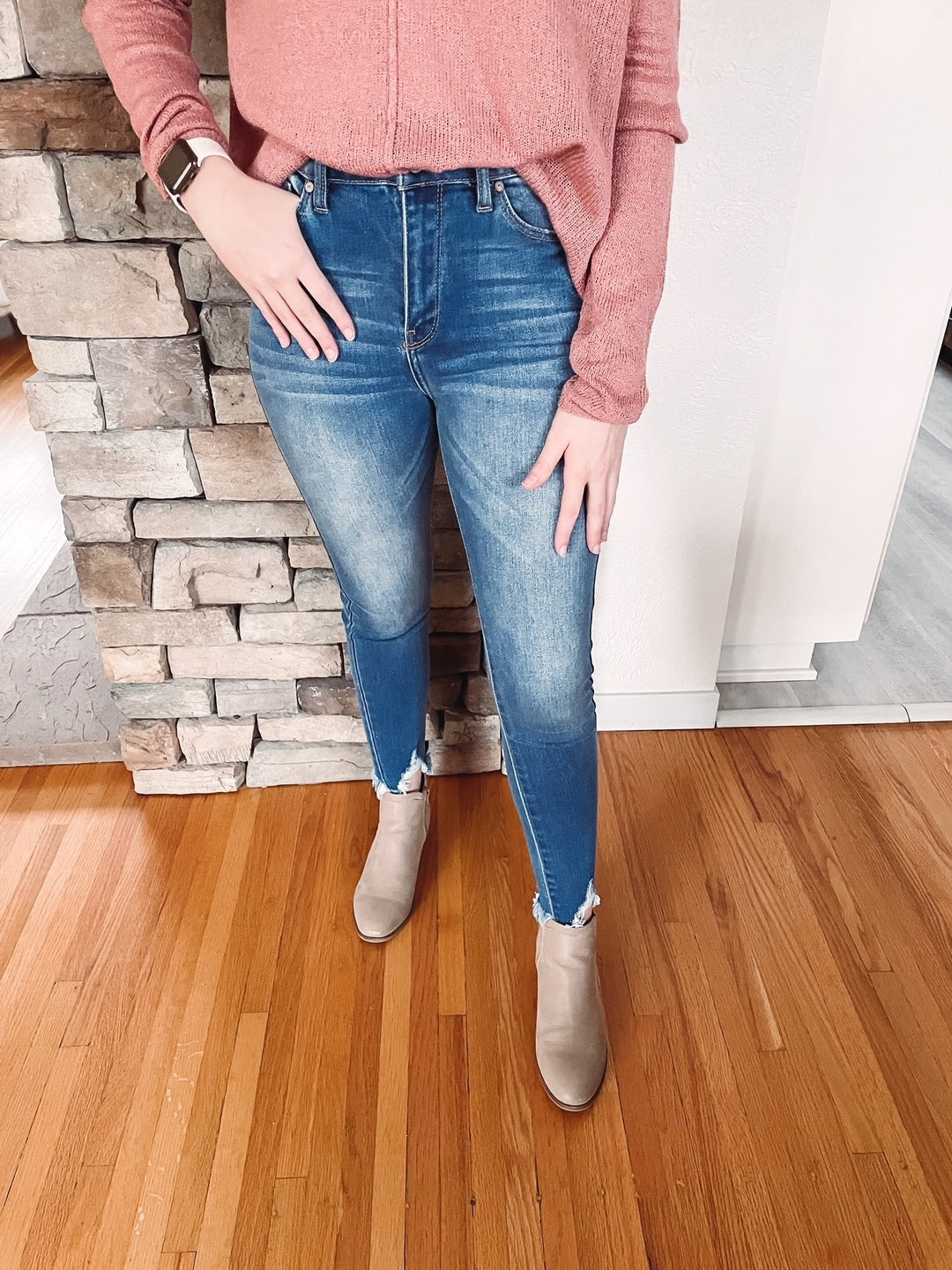 Elena High Rise Skinny Jeans