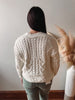 Jolie Cream Cable Knit Cardigan