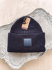 Jess Navy Ribbed Beanie